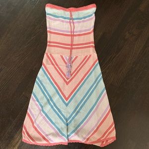Lux Knitted Strapless Mini Dress